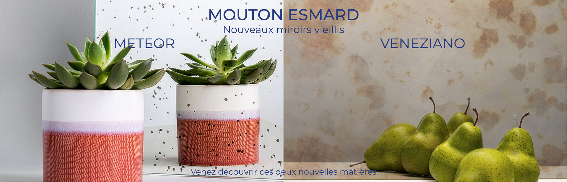 Bandeau promotionnel nouveaux miroirs vieillis