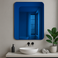 Miroir feuilleté teinté Bleu