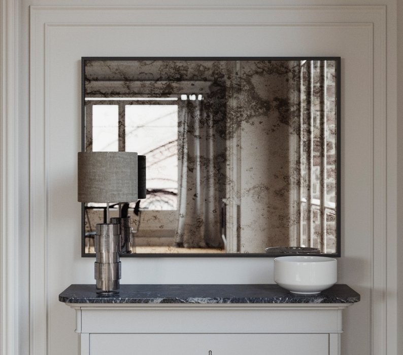 Miroir vieilli finition